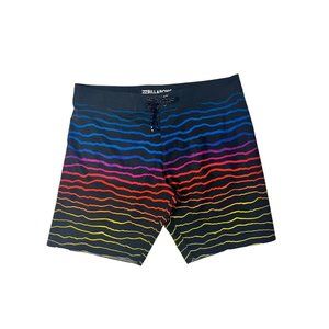 BILLABONG  Men's  Airlite Sunday Boardshorts Size 38 Multicolor Great Condition